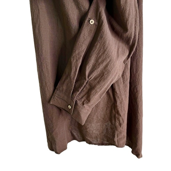 Cotton On Body Organic Cotton Swim Cover Up Beach Shirt Chocolate Size S NWT - Picture 9 of 13